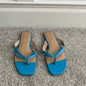 Carvela Blue Leather Upper Sandals Size 8